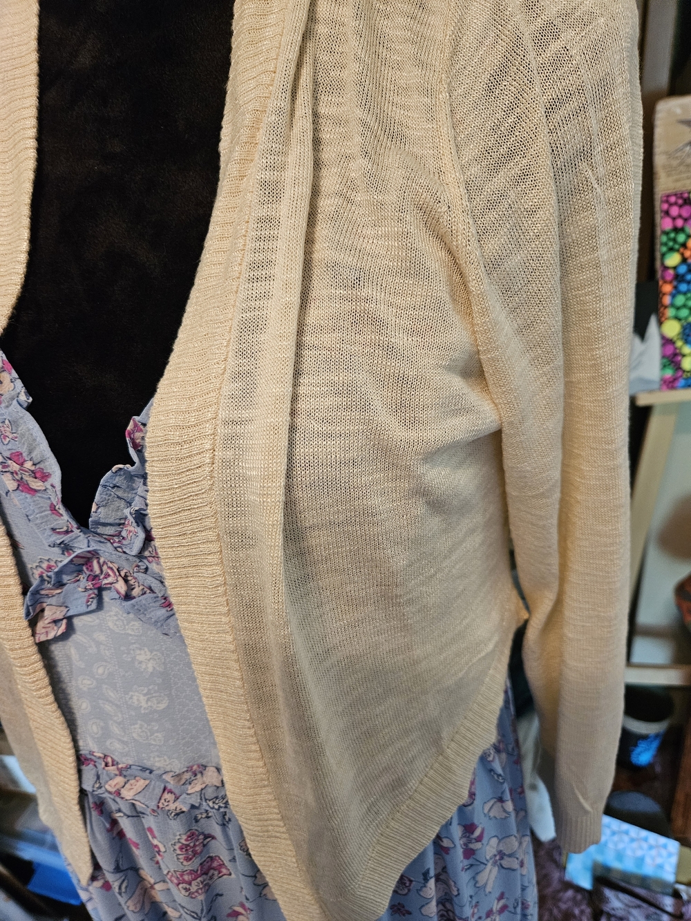 Torrid✨️Light Cream Open-Front Cardigan - Picture 2 of 3